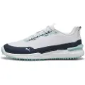 Puma IGNITE Elevate X Golf Shoes Men, Shoes, White/Deep Navy/Modern Mint, 43