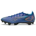Puma ULTRA 5 CARBON SPEED FG Football Boots Unisex, Shoes, Vivid Blue/Heat Fire/Bright Aqua, 39