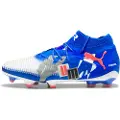 Puma FUTURE 8 ULTIMATE FOREVER FG Football Boots Unisex, Shoes, White/Ultra Blue/Feather Gray, 47