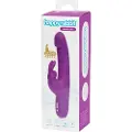 Happy Rabbit Realistic Slim - genopladelig, klitorisstimulerende vibrator (lilla)