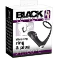 Black Velvets Black Velvet - anal vibrator med penisring (sort)