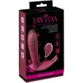 Javida RC - trådløs, 3-funktions klitoris vibrator (rød)