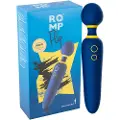 ROMP Flip Wand - genopladelig, vandtæt massagevibrator (blå)