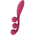 Satisfyer Tri Ball 1 - genopladelig, multifunktionel vibrator (rød)