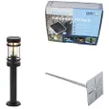 QAZQA Moderne udendørs lampe sort 50 cm IP44 - Gleam