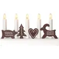 Star Trading - Lysestage Julia højde 15 cm - Brun - Adventslysestager - - Homeroom