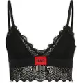 Hugo Boss HUGOtil kvinder. 50535060 Trekantet blonde-bh sort (S), Afslappet, Syntetisk