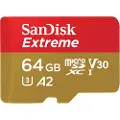 SanDisk Extreme MicroSD/SD - 170MB/s - 64GB
