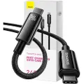 Baseus USB-C to USB-C cable Tungsten Gold 240W 1m (black)