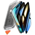 Torras iPhone 16 Pro Torras GlassGo Privacy Skærmbeskyttelse Hærdet Glas med Automatisk Justeringsramme - 2 stk.