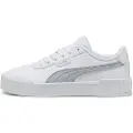 Puma Carina 3.0 Aqua Metallics Sneakers Women, Shoes, White/Silver, 35.5