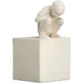 Kähler Figur THE CURIOUS ONE 12,5 cm, hvid, stentøj, Kähler