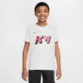 Nike Kylian Mbappé Dri-FIT-T-shirt til større børn - hvid