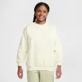 Nike Oversized Nike Sportswear Club Fleece-sweatshirt til større børn - hvid