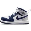 Jordan 1 Mid-sko til babyer/småbørn - hvid