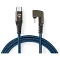 Nedis flettet USB-kabel MFI USB-C til Lightning 1m