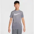 Nike Kortærmet Nike Trophy23 Dri-FIT-trøje til større børn - grå