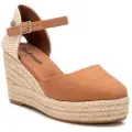 Refresh Refreshtil kvinder. 17264403-CAMEL Espadriller 172644 brun (36), 5-8 cm, Spænder, Casual