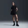 Nike Sportswear Phoenix Fleece-shorts med høj talje og løst design til kvinder - sort