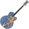 Gretsch Falcon Hollow Body with StringThru Bigsby Gold Hardware Cerulean Smoke