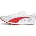 Puma evoSPEED Distance 11 Track and Field Shoes Men, Shoes, White/Red/Metallic Silver, 44