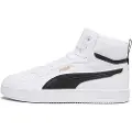 Puma Caven 2.0 Mid Sneakers, Shoes, White/Black/Gold, 37