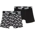 Puma Everyday Logo Boxers Youth (2-pack), Clothing, Black, 14