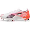 Puma ULTRA 5 ULTIMATE MxSG Football Boots Unisex, Shoes, White/Black/Glowing Red, 39