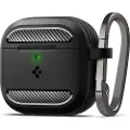 Spigen Rugged Armor matte black - AirPods 4