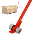 Vevor 3T Prylever Bar 6600 Lbs Kapacitet Stål Pry Lever Bar Heavy Duty med hjul Prylever med 5FT længde håndtag