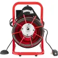 Vevor afløbsrenser 15,5 m x 1,25 cm, kloaksnegl med manuel fremføring, 250 W elektrisk afløbsrenser med 4 skærere og luftaktiveret fodpedal til rør på 5,5 til 10 cm