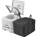 Vevor Bærbart Toilet til Camping med Bæretaske, RV Toilet med 3,2 Gallon Affaldstank, Trykknap Trykskyl Toilet, Lækagesikkert og Lugtfrit Rejsetoilet til Voksne Børn Campingbil