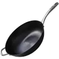 Skottsberg - Wokpande i støbejern 34 cm - Sort - Stegepander & grillpander - - Homeroom