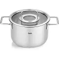 Fissler Høj kasserolle PURE 20 cm, sølv, rustfrit stål, Fissler