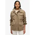 Superdry Superdrytil kvinder. W5011854A Militærjakke M65 grøn med udsmykning (XS), Casual, Bomuld