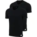 Adidas Underwear Active Flex Cotton Kortærmet Undertrøje Med V-hals 2 Enheder