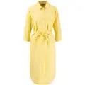 Fynch&Hatton 3/4 Sleeve Linen Mix Kjole Med 3/4 ærmer