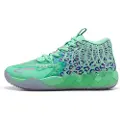 Puma MB.01 Alien Safari Basketball Shoes Unisex, Shoes, Green Glimmer/Pure Magenta/Hyperlink Blue, 44