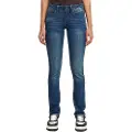 G-Star G-Startil kvinder. D27287-6553-89 Jeans Midge Lige blå (32/32), Casual, Denim, Økologisk bomuld, Bæredygtig