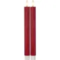 Star Trading - Antiklys LED Flamme Stripe 2-pak - Rød - Lys - - Homeroom