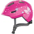 ABUS Smiley 3.0, cykelhjelm, junior, pink butterfly