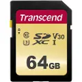 Transcend Sdxc 500s 64gb Class 10 Uhs-i U3 V30 Hukommelseskort
