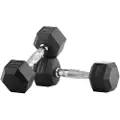Bodytone Rubber 2.5kg Hex Dumbbell 2 Enheder