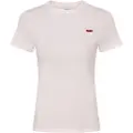 Levi's Levi'stil kvinder. 000KK-0000 Essential Housemark T-shirt hvid (XS), Casual, Bomuld, Korte ærmer