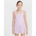 Nike One Fitted Dri-FIT-tanktop til større børn (piger) - lilla