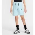 Nike Tech Fleece-shorts til større børn (drenge) - blå