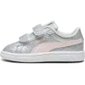 Puma Smash 3.0 Glitz Glam Toddlers'Sneakers, Shoes, Glacial Gray/Frosty Pink, 20