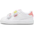 Puma Smash 3.0 Badges Sneakers Toddlers, Shoes, White/Passionfruit, 25