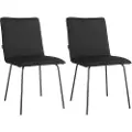 Loft 24 - Spisebordsstol Nika, 2 stk. - Sort - Stole - - Homeroom