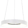 Steinhauer Design pendellampe hvid inkl. dæmpbar LED - Ringlede